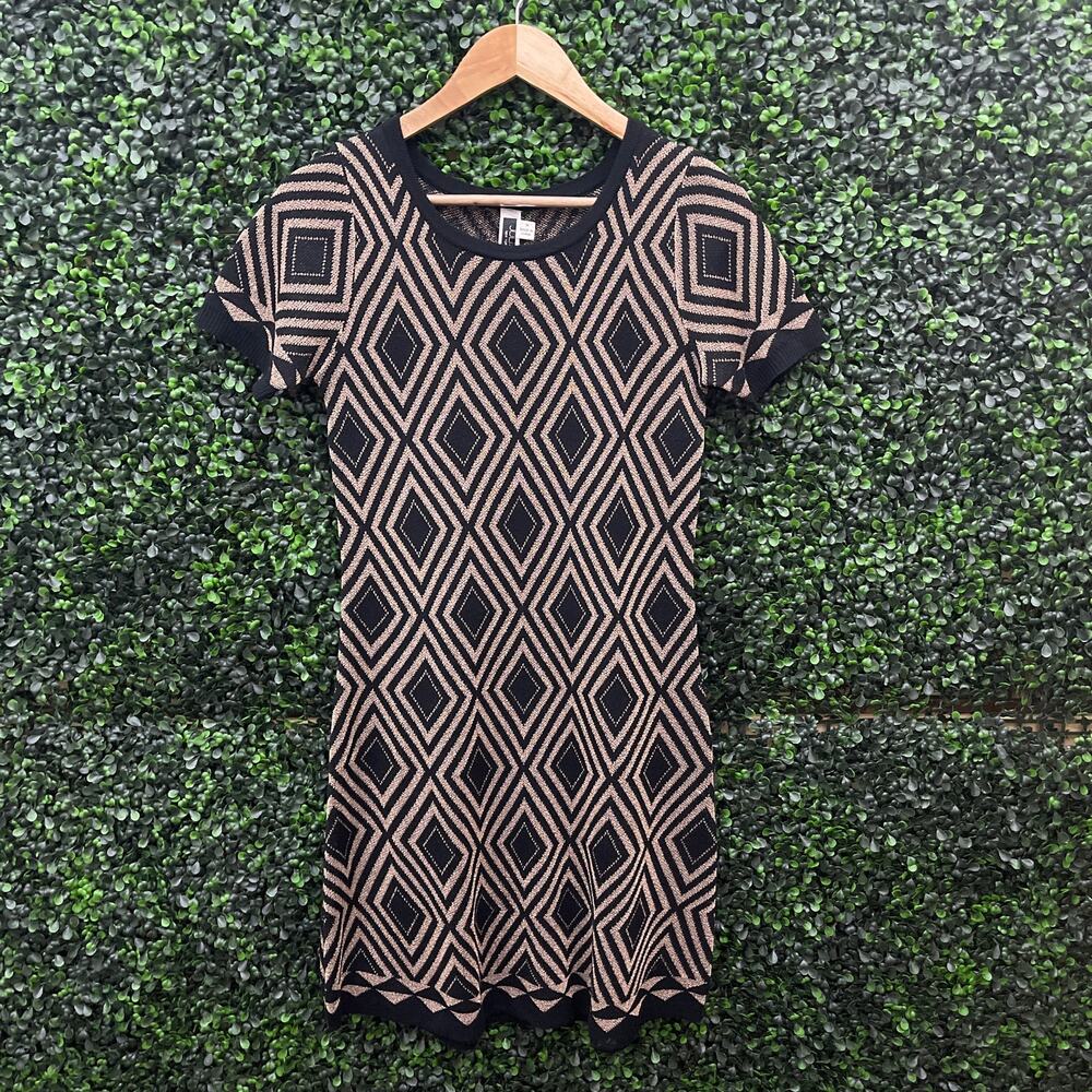Julian Taylor, New York, Black and Gold Dress, Women’s Size M